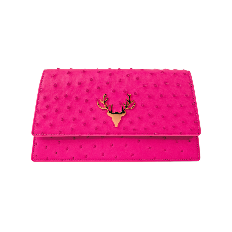 Ri Clutch Ostrich--Special Order Colors
