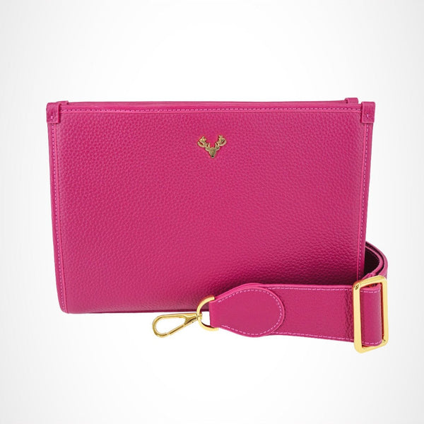 Raspberry Carrie Convertible Clutch--Final Sale