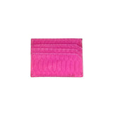 Hot Pink Python Logo Card Holder - Six Card Slot--Flash Sale