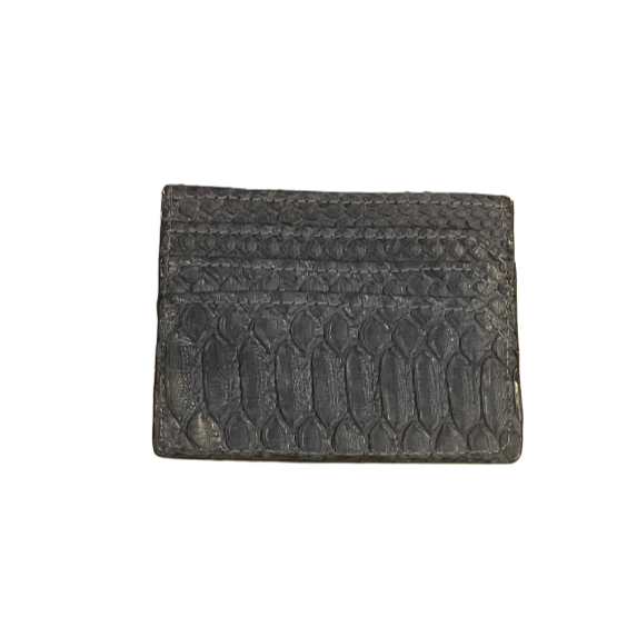 Navy Python Logo Card Holder - Six Card Slot--Flash Sale