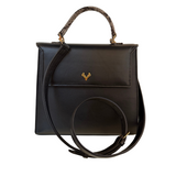 Jessica Large Leather and Python Top Handle--Sale