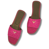 Ostrich Flat Sandals--Preorder