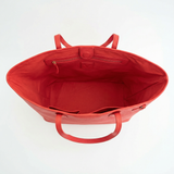 Coral Leather Liz Tote--Preorder + Save