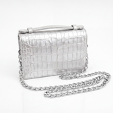 The Top Handle: Crocodile Embossed