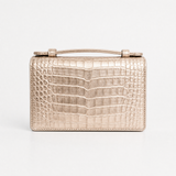 The Top Handle: Crocodile Embossed