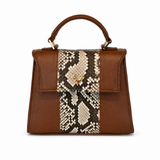 Jessica Mini Leather and Python--In Stock Colors