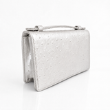 The Top Handle: Ostrich Embossed