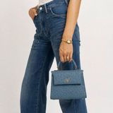 Jessica Mini Ostrich Top Handle--In Stock Colors