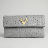 Foldover Clutch Ostrich--Special Order