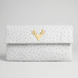Foldover Clutch Ostrich--Special Order