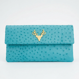 Foldover Clutch Ostrich--Special Order