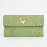 Foldover Clutch Ostrich--Special Order