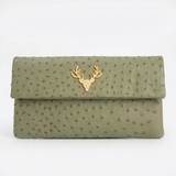 Foldover Clutch Ostrich--Special Order