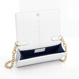 The Top Handle: Crocodile Embossed