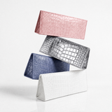 The Slim Clutch: Crocodile Embossed