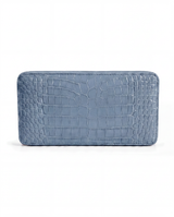 The Box Clutch: Crocodile Embossed