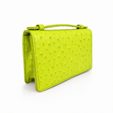 The Top Handle: Ostrich Embossed