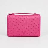 The Top Handle: Ostrich Embossed