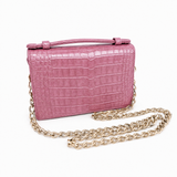 The Top Handle: Crocodile Embossed