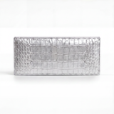 The Slim Clutch: Crocodile Embossed