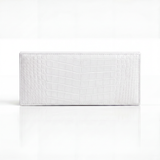 The Slim Clutch: Crocodile Embossed