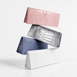 The Slim Clutch: Crocodile Embossed