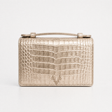 The Top Handle: Crocodile Embossed