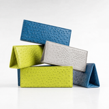 The Slim Clutch: Ostrich Embossed
