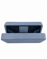 The Box Clutch: Crocodile Embossed