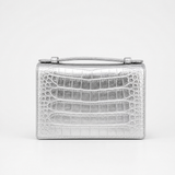 The Top Handle: Crocodile Embossed