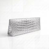 The Slim Clutch: Crocodile Embossed