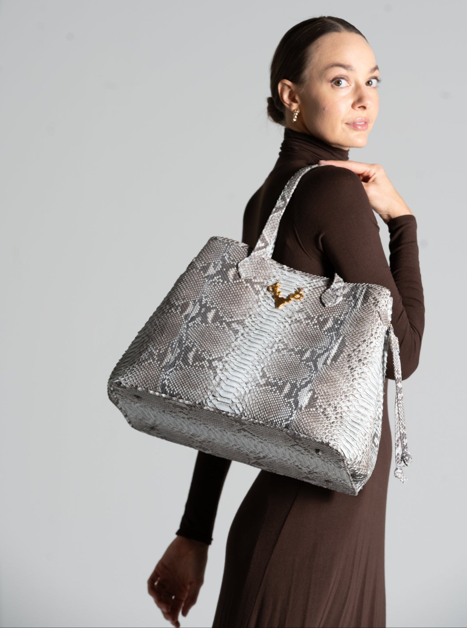 Python Liz Traveler Tote Taxidermy