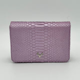 Lilac Metallic Ash Minibag Python--Final Sale