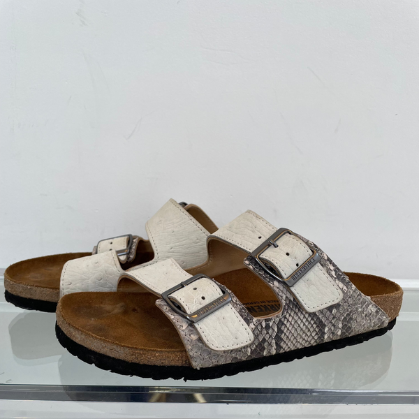 Python and Ostrich Birkenstocks Size 40--Amy's Closet #48