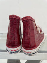 Burgundy Alligator Chuck Taylors Size Women's 6.5--Amy's Closet #47