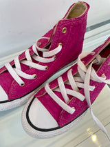 Hot Pink Python Chuck Taylors Size Youth Size 13.5--Amy's Closet #45