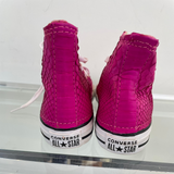 Hot Pink Python Chuck Taylors Size Youth Size 13.5--Amy's Closet #45