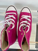 Hot Pink Python Chuck Taylors Size Youth Size 13.5--Amy's Closet #45