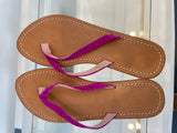 Hot Pink Python Flip Flops Women's Size 5--Amy's Closet #62