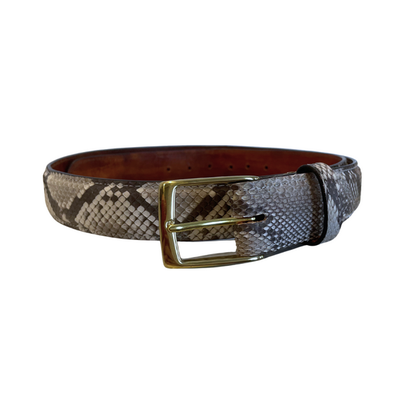 Natural Python Belt Size Large--Final Sale