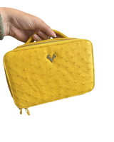 Yellow Ostrich Top Handle--Flash Sale