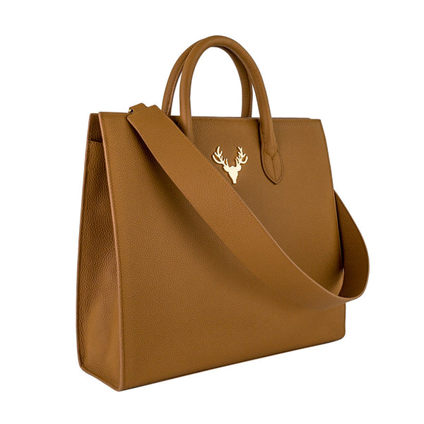 Camel Leather Amy Tote--Amy's Picks
