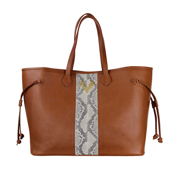 Leather and Python Liz Traveler