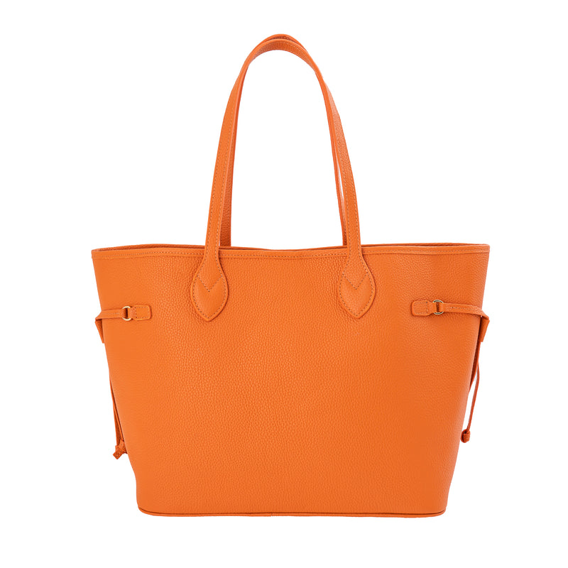 Orange Leather Liz Tote--Amy's Favorites