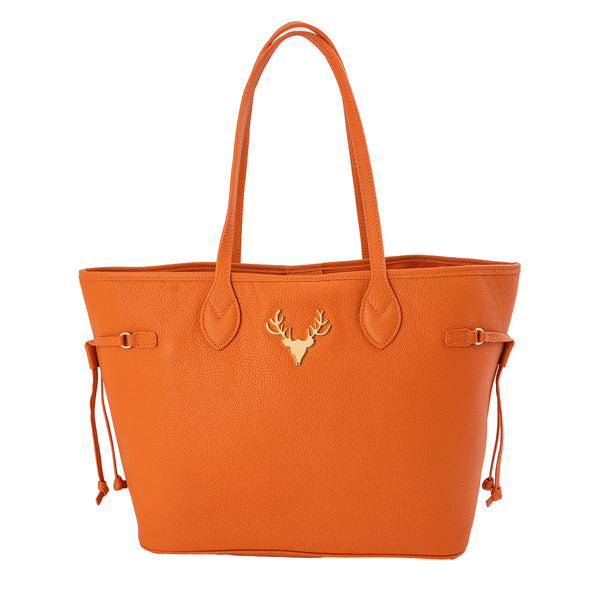 Orange Leather Liz Tote--Amy's Favorites