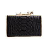 Python Antler Box Clutch--In Stock Colors