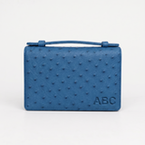 The Top Handle: Ostrich Embossed