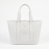 The Riomar Tote Medium: Crocodile Embossed