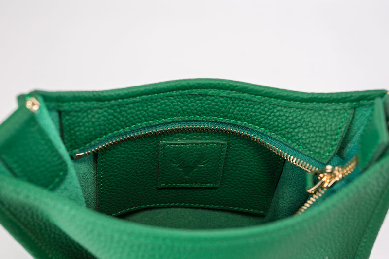 Kelly Green Leather Sayre Sling Mini--Preorder 4/30 Delivery