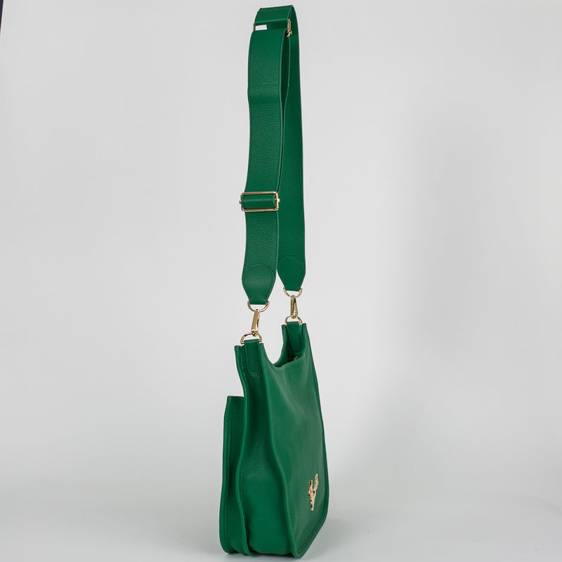 Kelly Green Leather Sayre Sling--Preorder 4/30 Delivery